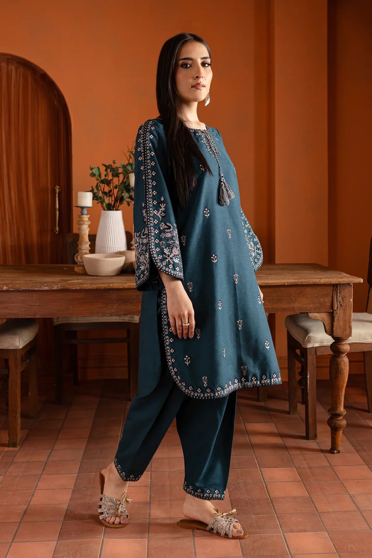 Zinc Beauty Embroidered Pima Lawn Dress