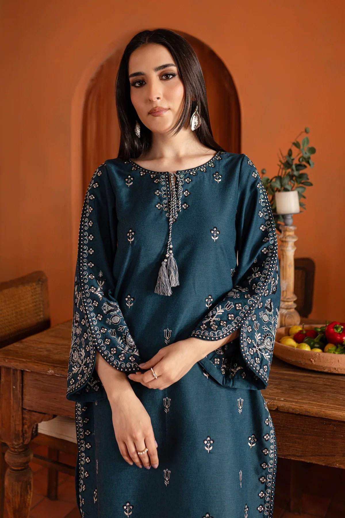 Zinc Beauty Embroidered Pima Lawn Dress
