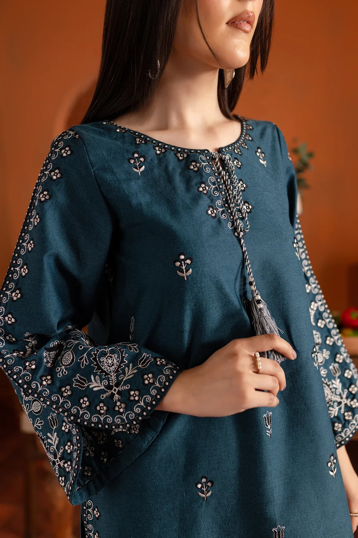 Zinc Beauty  Embroidered Pima Lawn Dress