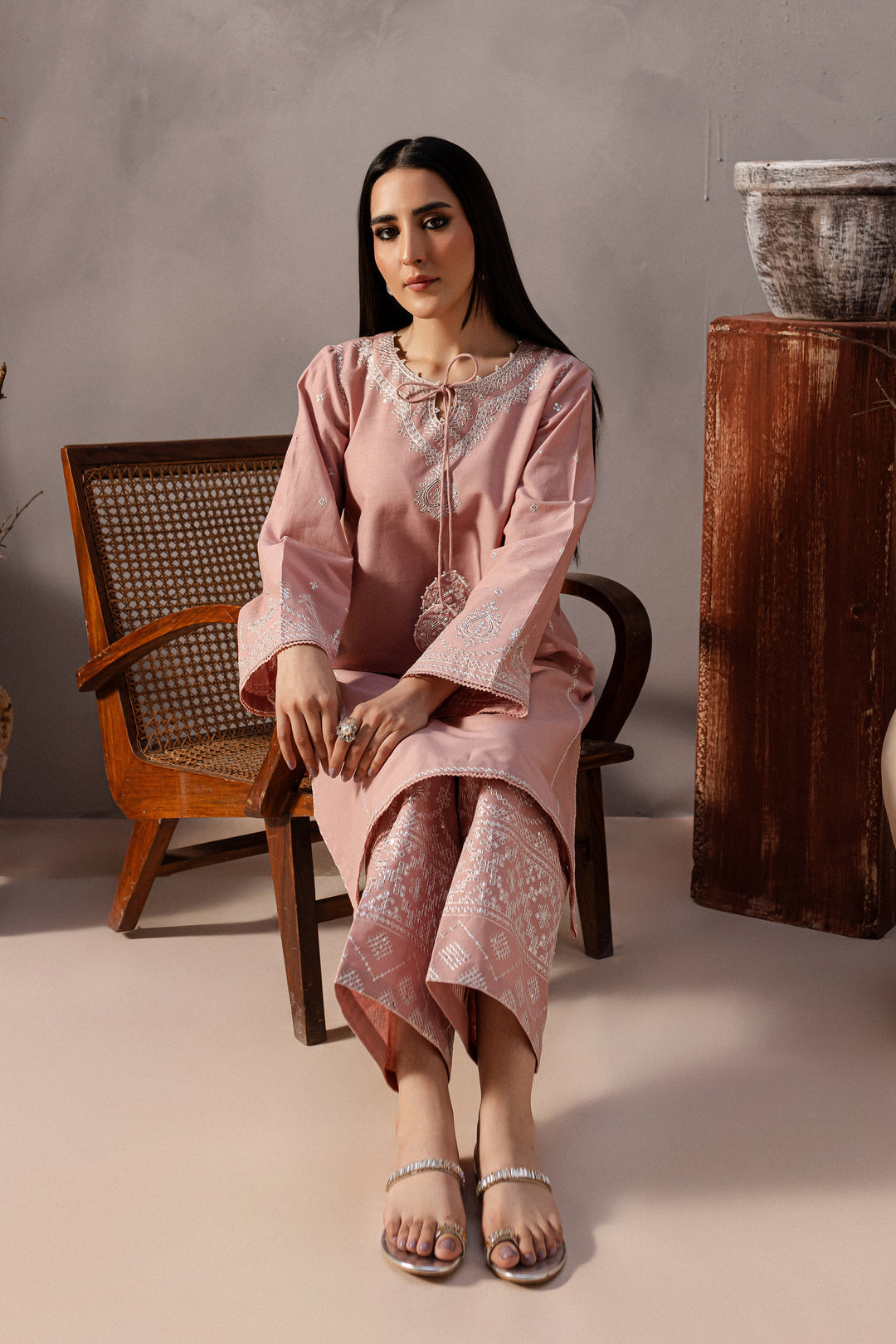 Cotton Candy 2Pc Embroidered Lawn Dress
