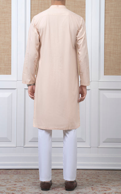 SPRAY EMBROIDERED KURTA- SIGNATURE COLLECTION LIGHT PEECH