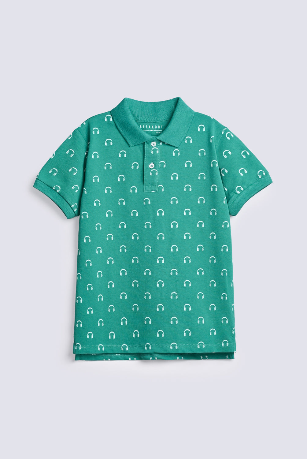 BOYS HEADPHONE PRINTED POLO