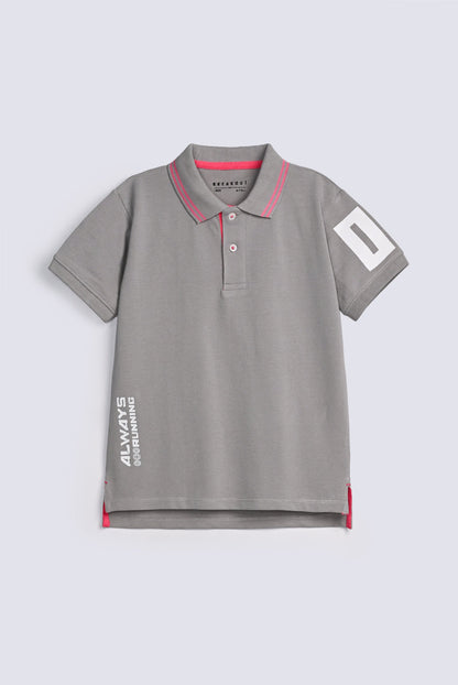BOYS CONTRAST TRIM POLO