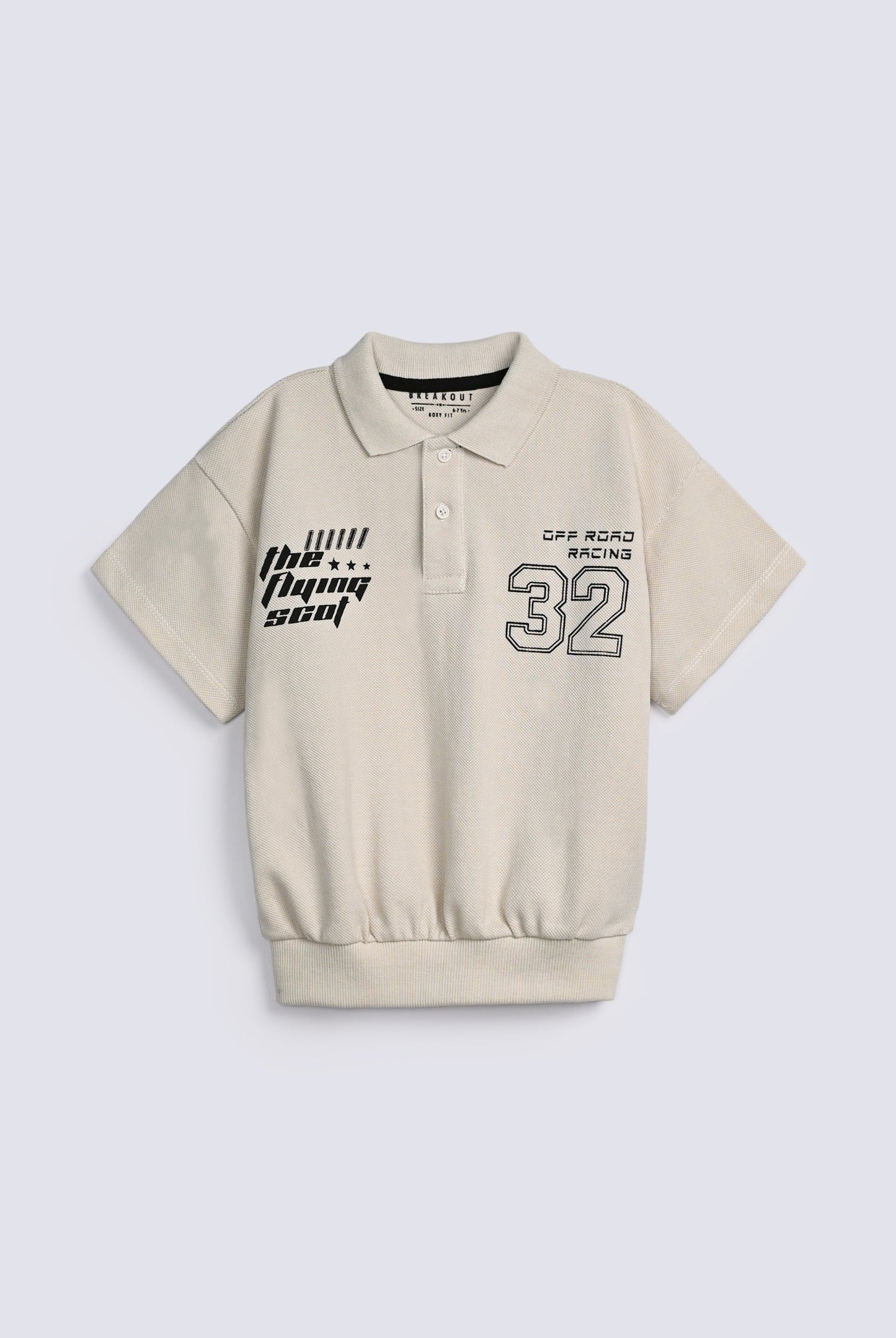 BOYS BOXY RIBBED POLO