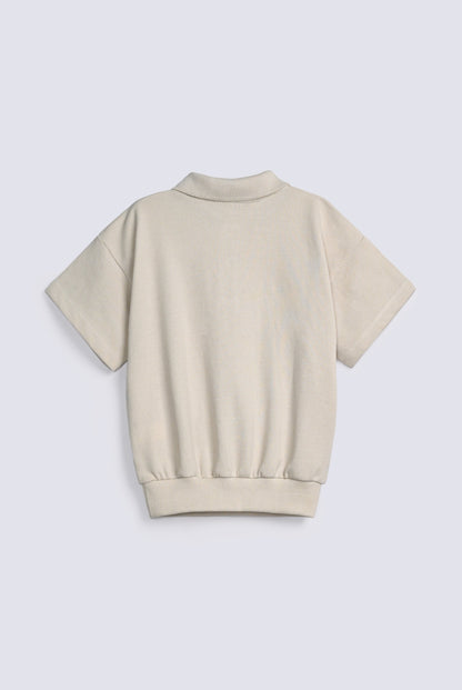 BOYS BOXY RIBBED POLO