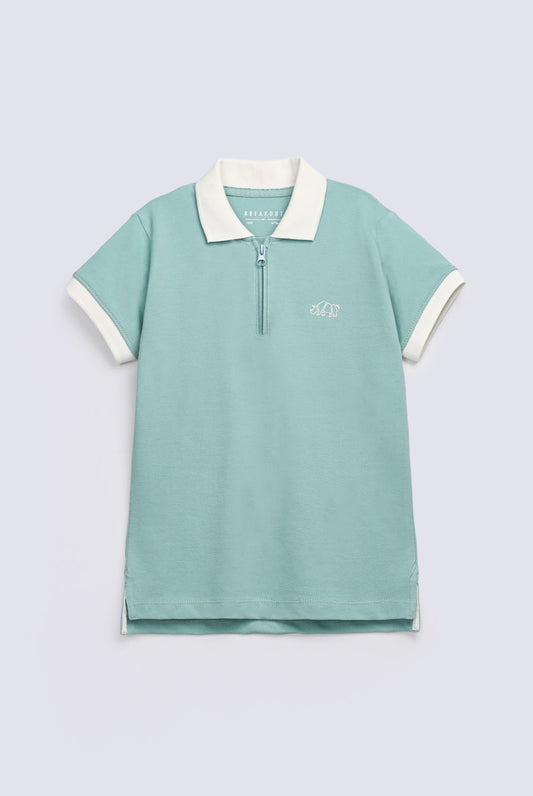 BOYS ZIPPER POLO