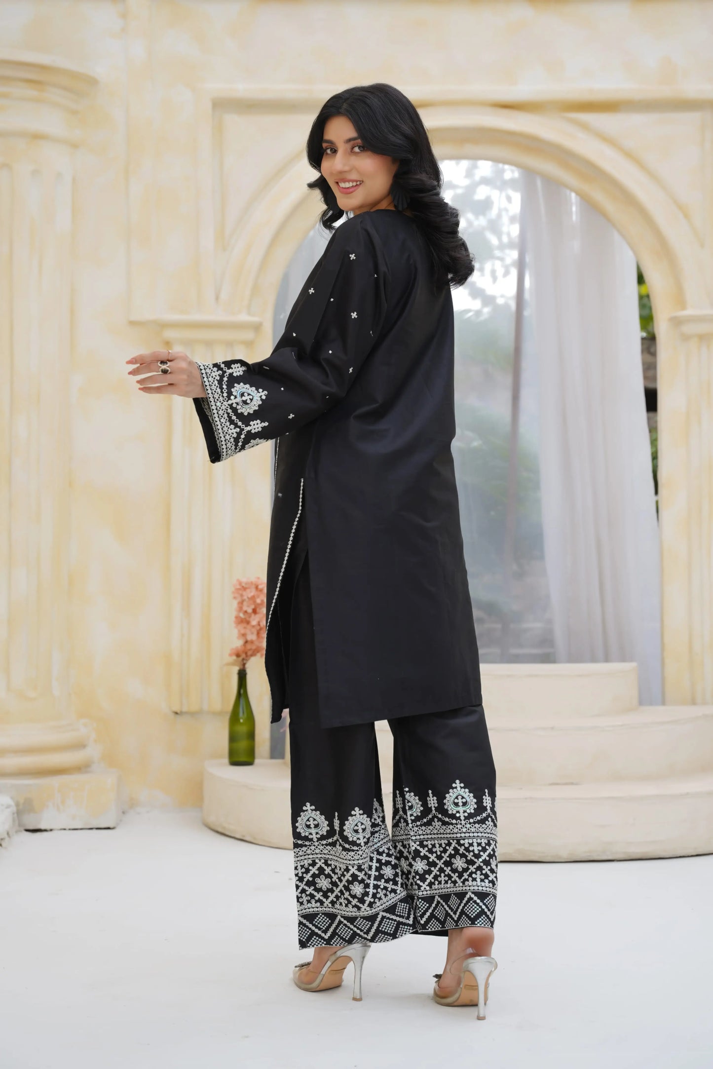 Zara 2pc Embroidered Dress