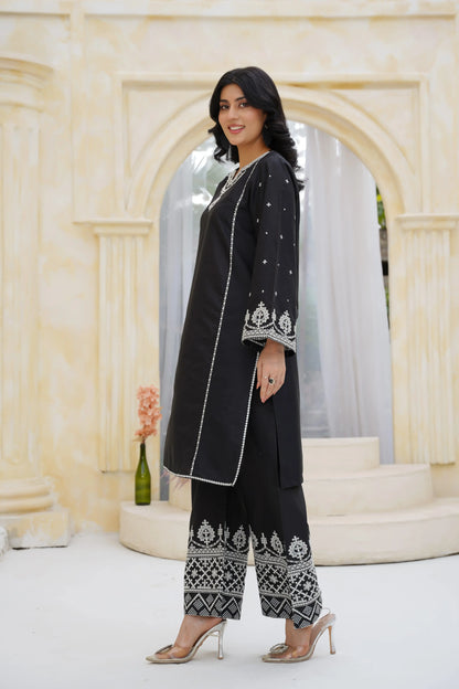 Zara 2pc Embroidered Dress