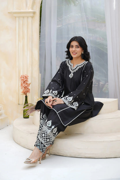 Zara 2pc Embroidered Dress