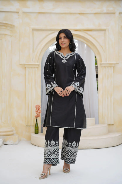 Zara 2pc Embroidered Dress
